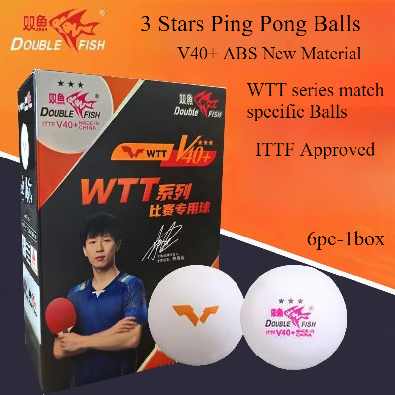 Table Tennis Video Game - 1/2/3BOX DOUBLE FISH 3 Stars ITTF