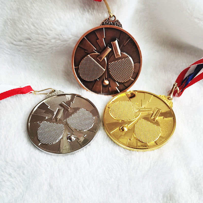 Table Tennis Logo - Simple style Table Tennis Medal School