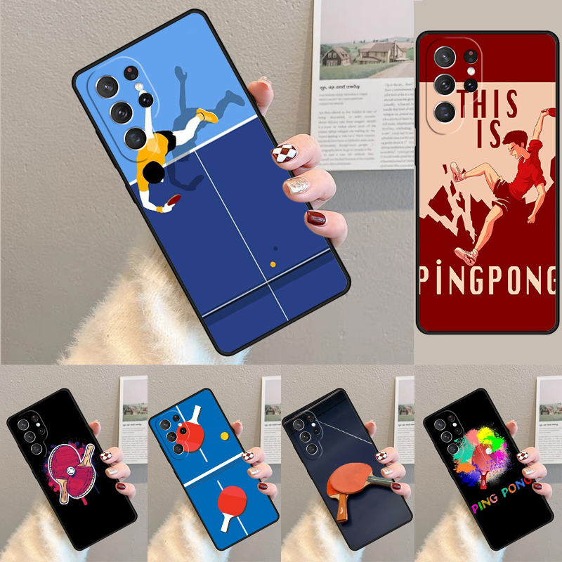 Table Tennis Logo - Table Tennis Sport TPU Phone Case