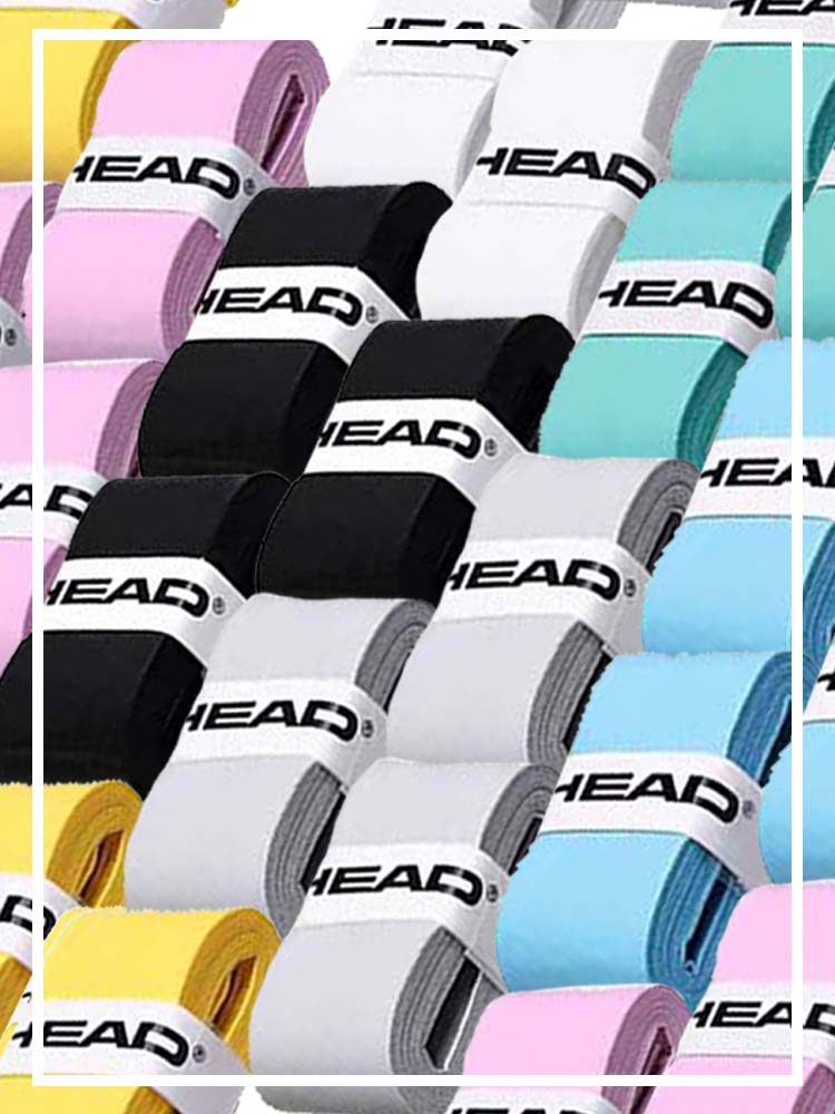 4/12Pcs HEAD Hand Glue Non-sli - Side Tape Racket บทวิจารณ์และราคา