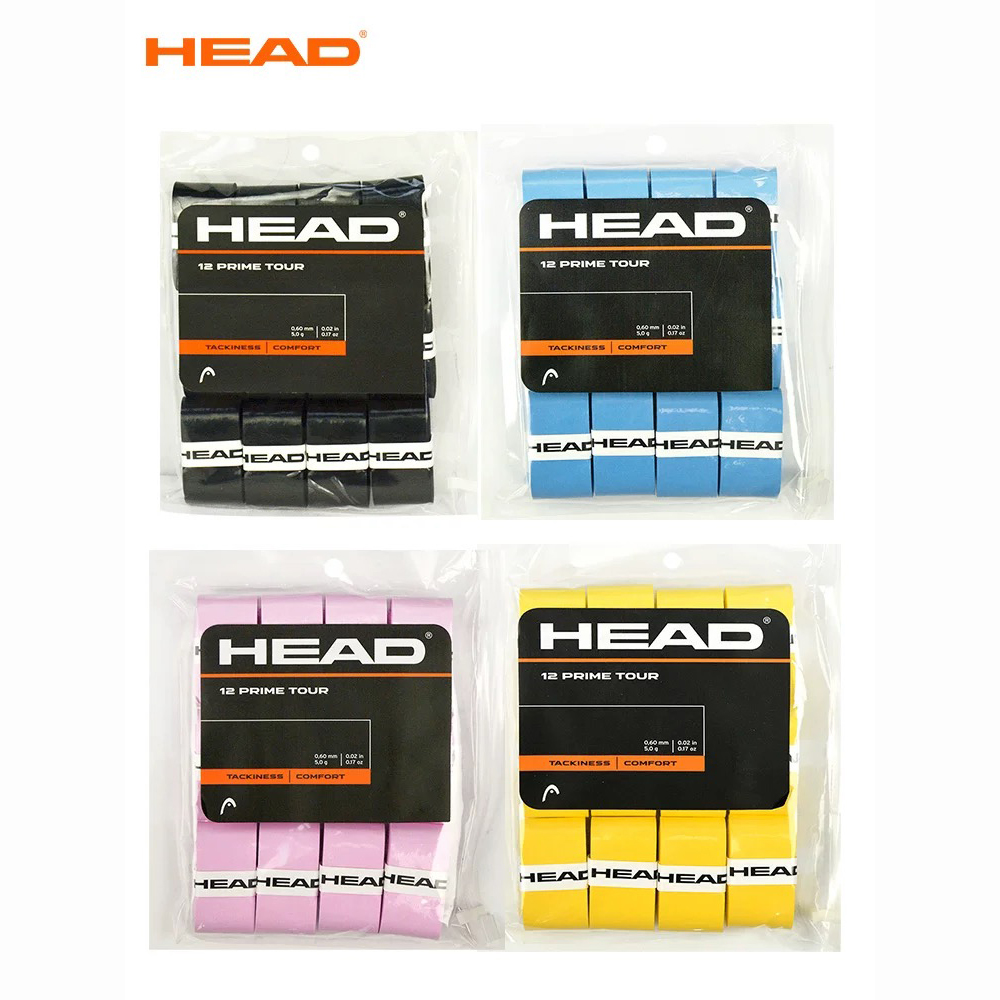 4/12Pcs HEAD Hand Glue Non-sli - Side Tape Racket บทวิจารณ์และราคา