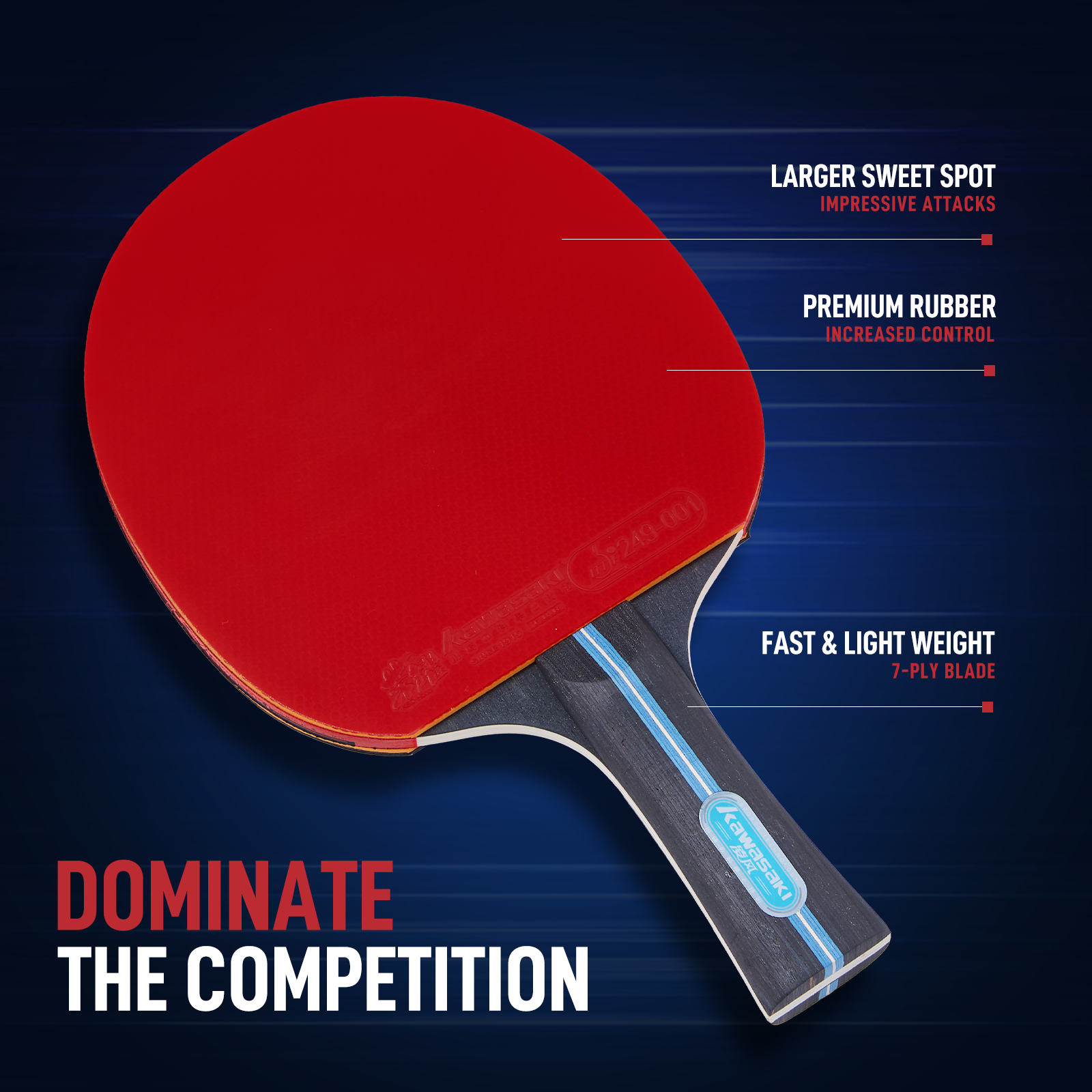 Kawasaki Table Tennis Equipmen - Table Tennis Video Game บทวิจารณ์และราคา