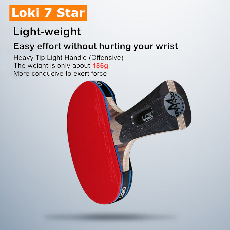Loki 7 Star Table Tennis Racke - Table Tennis Bat Butterfly บทวิจารณ์และราคา