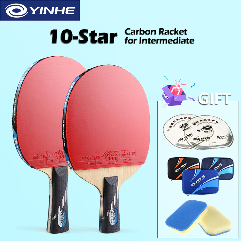Yinhe 10-star Ping Pong Racket - Table Tennis Bat Butterfly บทวิจารณ์และราคา