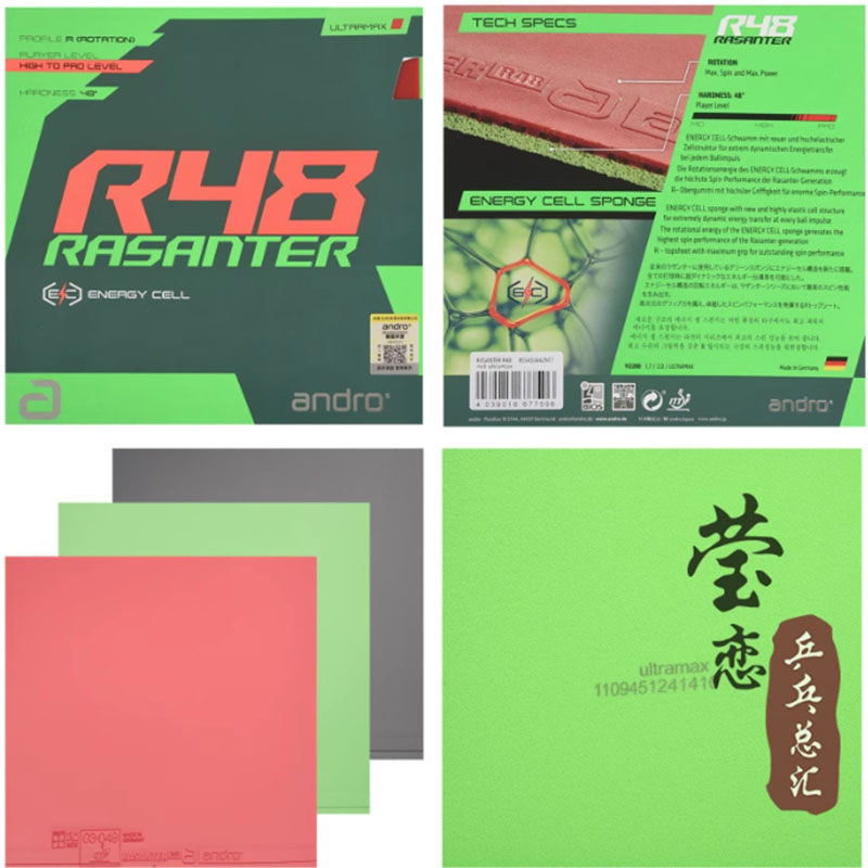 Andro Rasanter R45 47 50 C45 4 - Table Tennis Rubber บทวิจารณ์และราคา