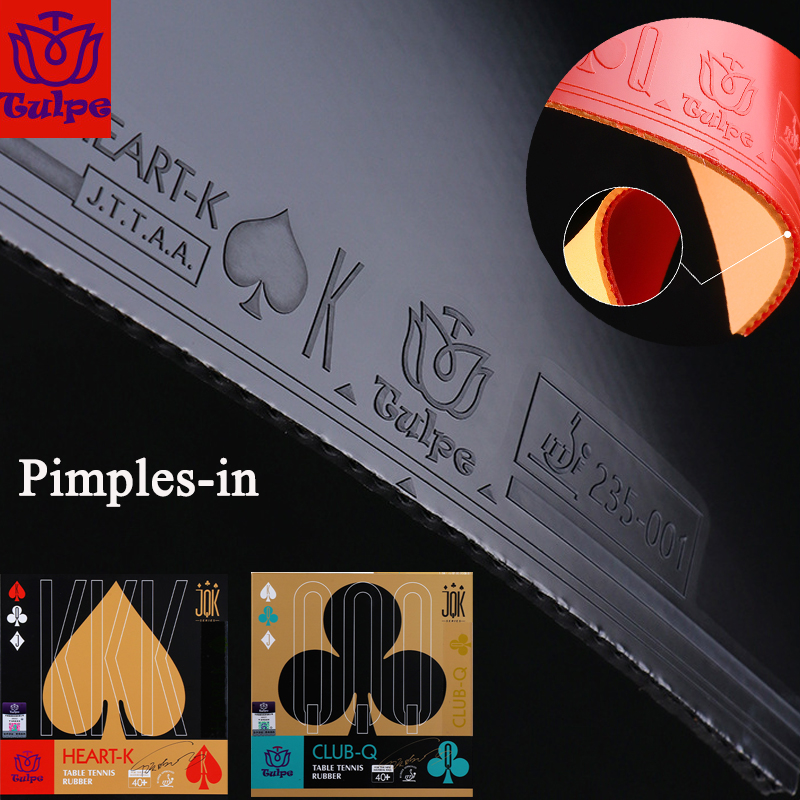 TULPE HEART-K CLUB-Q Table Ten - Table Tennis Rubber บทวิจารณ์และราคา