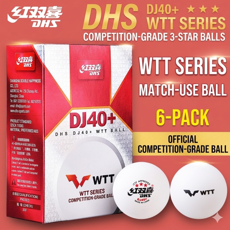 6pcs Original DHS WTT Ping Pon - Table Tennis Video Game บทวิจารณ์และราคา