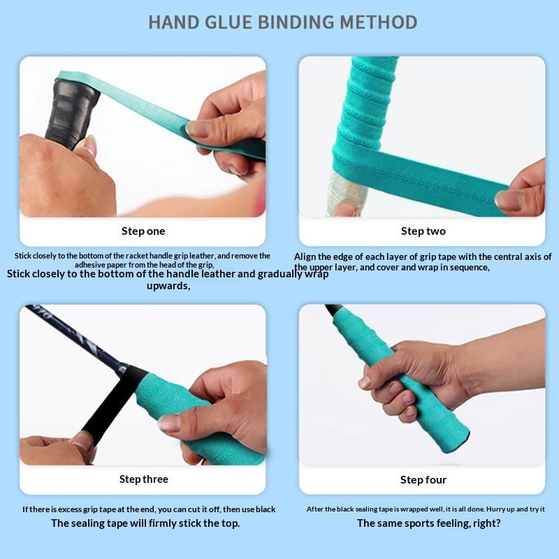 New Badminton Hand Rubber Anti - Side Tape Racket บทวิจารณ์และราคา