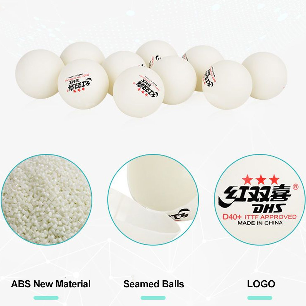 DHS D40+ DJ40+ Ping Pong Balls - Table Tennis Video Game บทวิจารณ์และราคา